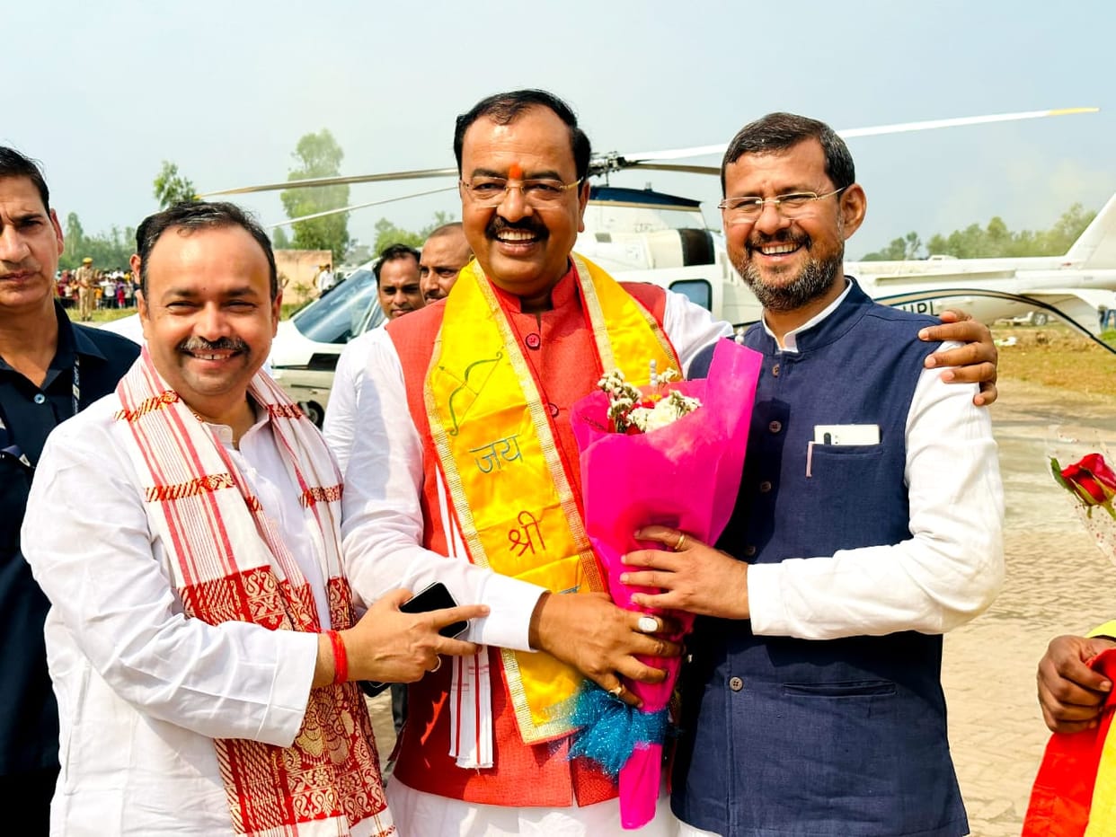 Deputy Chief Minister Keshav Prasad Maurya stayed in the village for 40 minutes