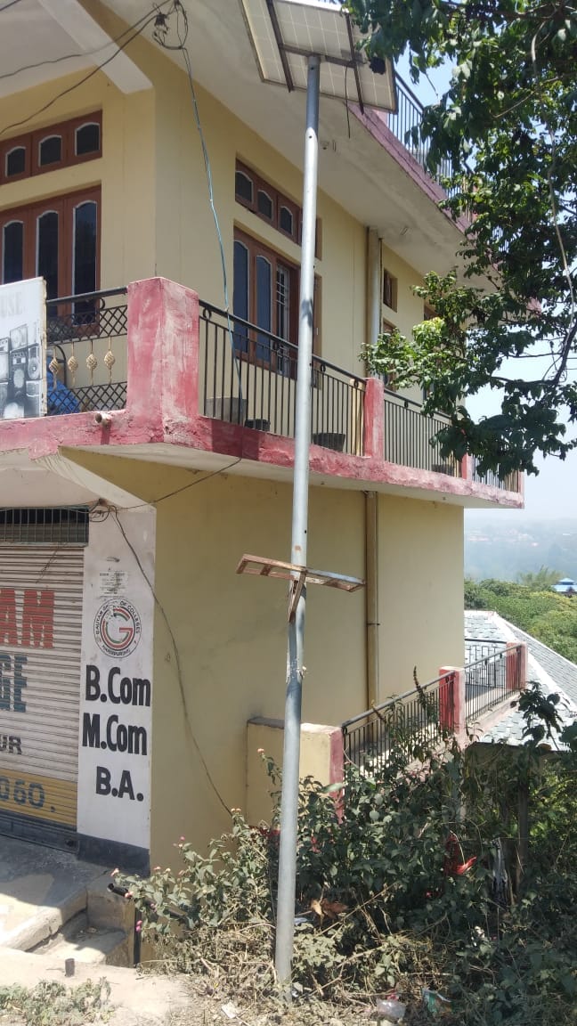 Solar light battery stolen from Bajuri village