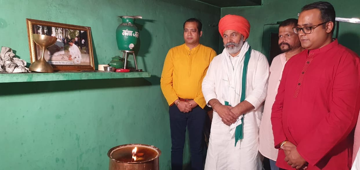 Descendants of Shri Ram reached Sisauli, Tikait greeted