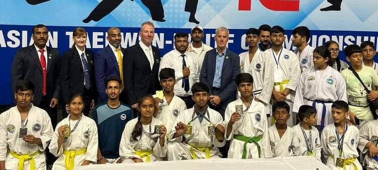 Tricolor hoisted at Asian Taekwondo ITF Championship