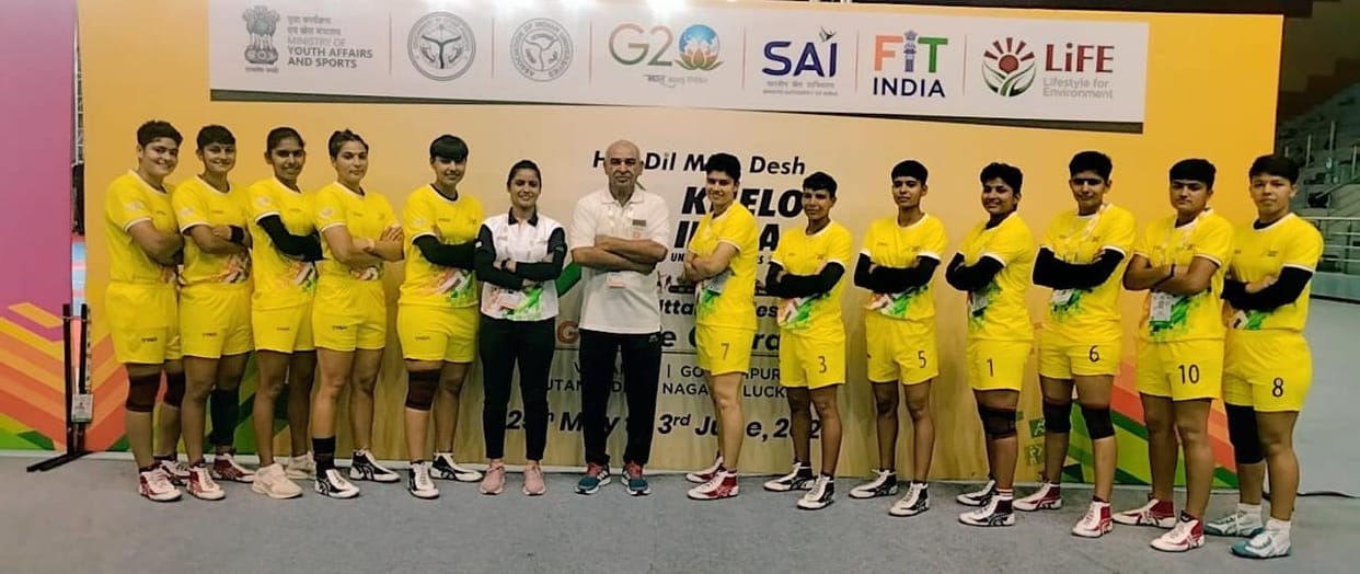 KU's women's kabaddi team became champion in Khelo India