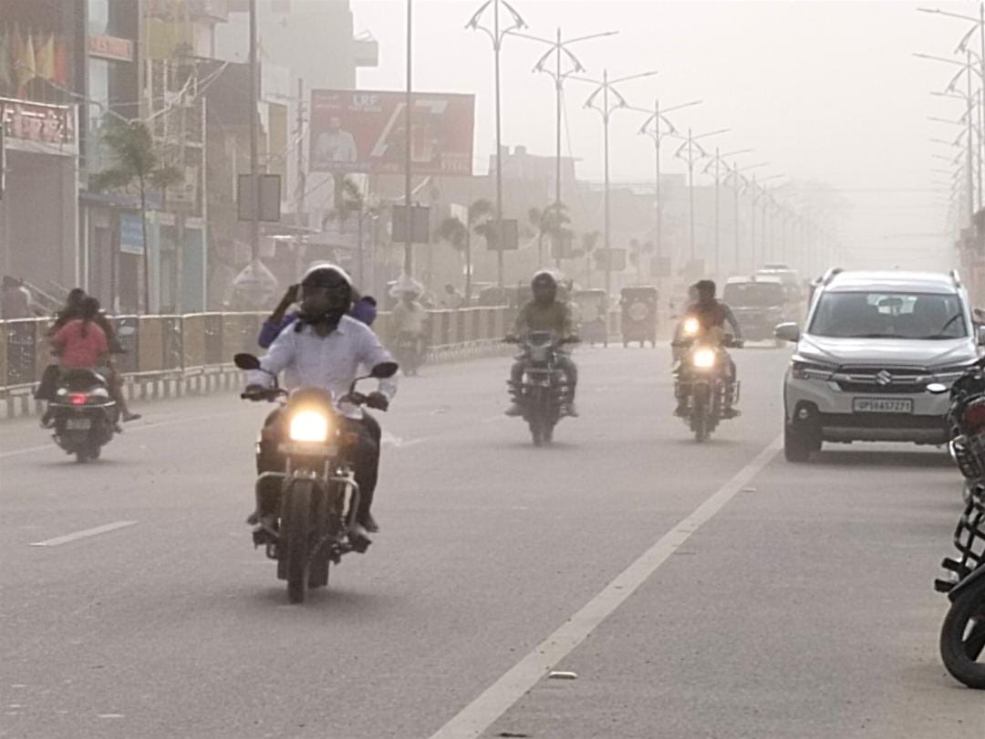 Sunny till afternoon, dust storm in the evening