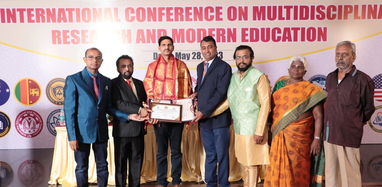 Adampur Government College Assistant Prof. Pawan Kumar received the Nelson Mandela International Peace Award