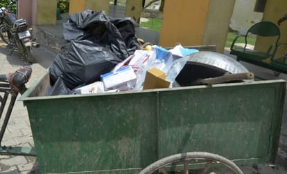 Medical waste is not being disposed of, some are burning some are throwing on the way