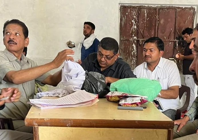 Chief Minister's flying squad took samples of building materials