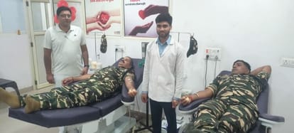 SSB jawans save woman's life by donating blood