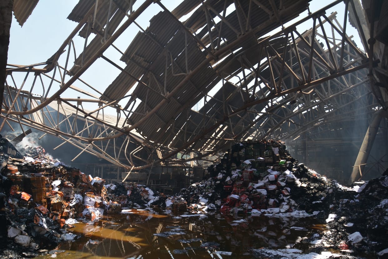 Fire still smoldering in Bindal, girders melted, firefighters narrowly escaped