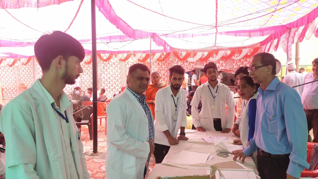 Arrangement improved in Divyang Medical Camp, tent installed