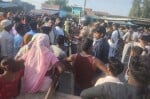 रामजानकी मार्ग पर ग्रामीणों ने लगाया जाम।