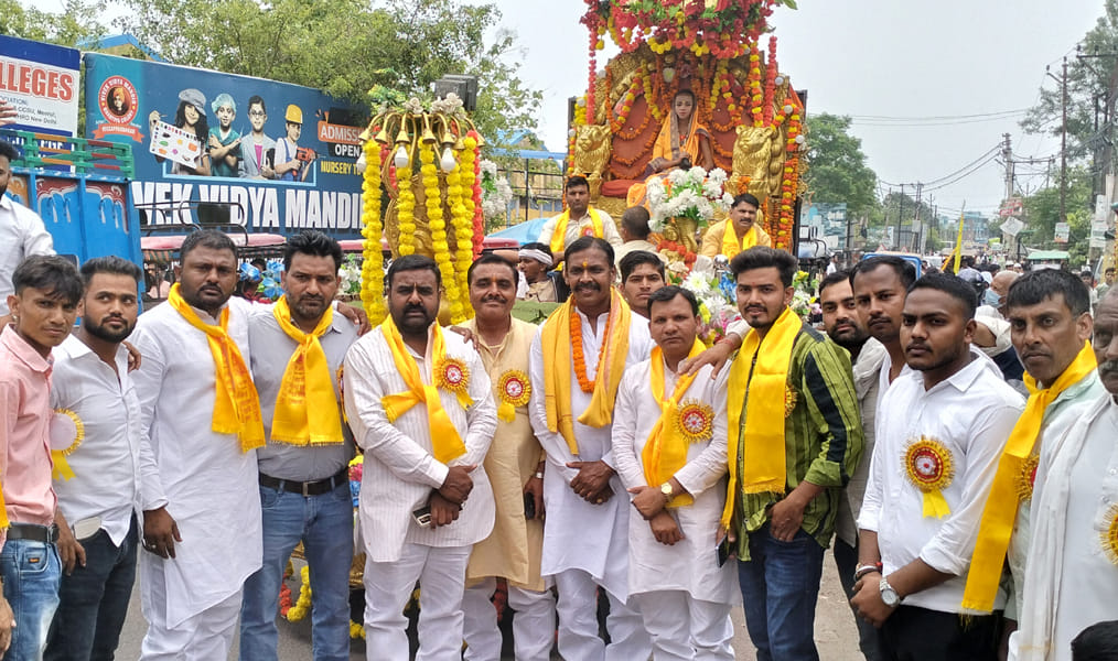 Holkar's works remembered, procession taken out in the city