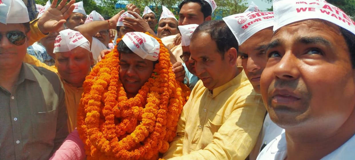 Atewa State President was welcomed at Patel Chowk