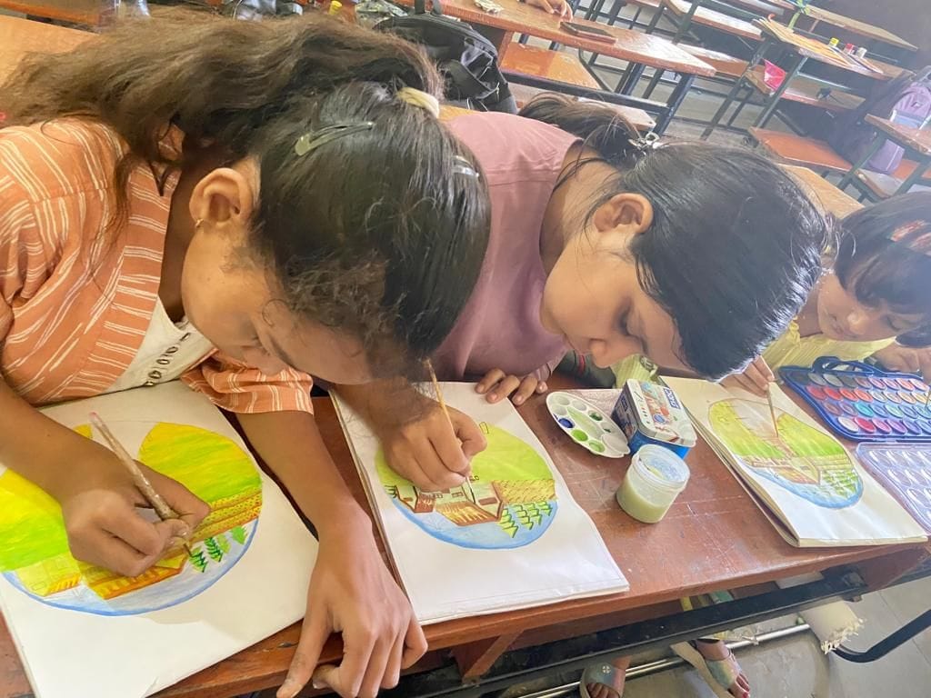 positive effect of art on mental development