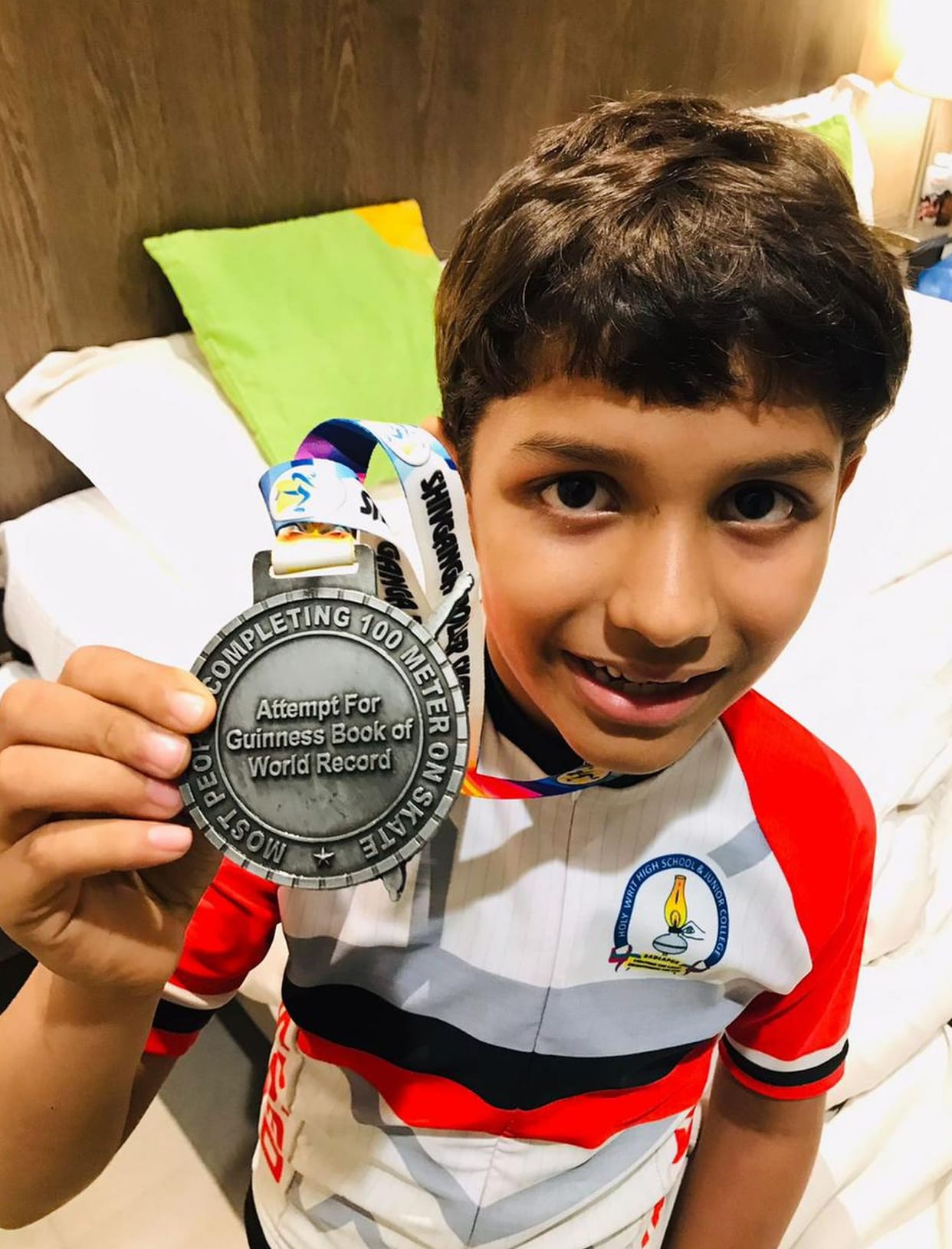 Eight-year-old Daksh and his friends made a record in non-stop skating
