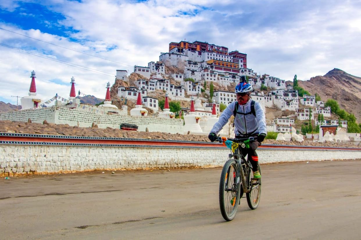 Veeru started adventure cycling in Pithoragarh
