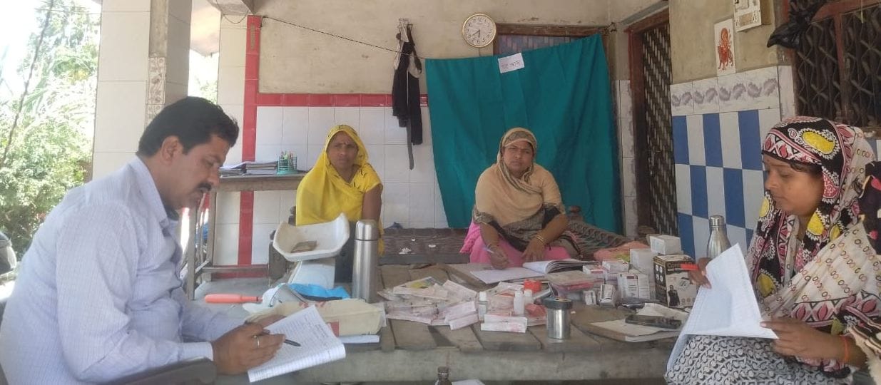 Vaccination of nine pregnant women and children in the camp