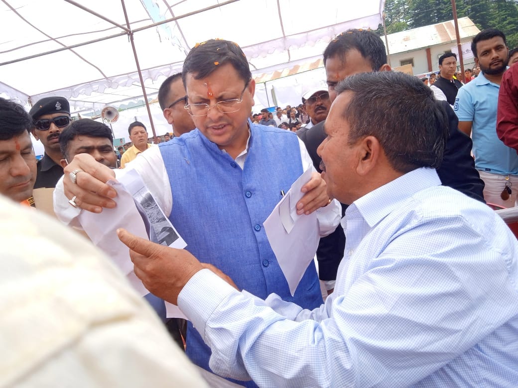 Demand for flood protection from Kiroda raised in Champawat in front of CM Dhami