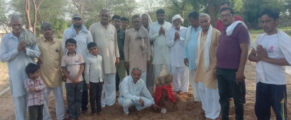 Idol of Salasar Balaji found during digging of field in Kasni Khurd