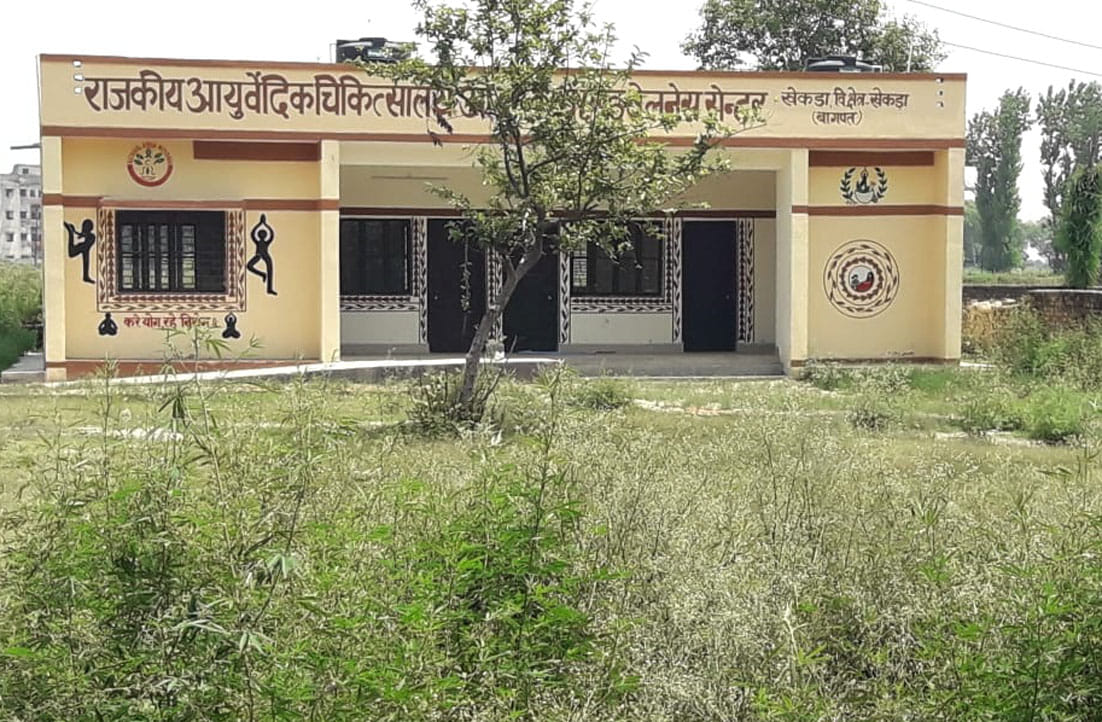 Construction of incomplete building for one year, Ayurvedic hospital in rented room