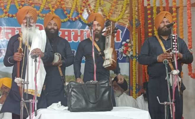 Resounded on the ground Jo Bole So Nihal, Sat Sri Akal