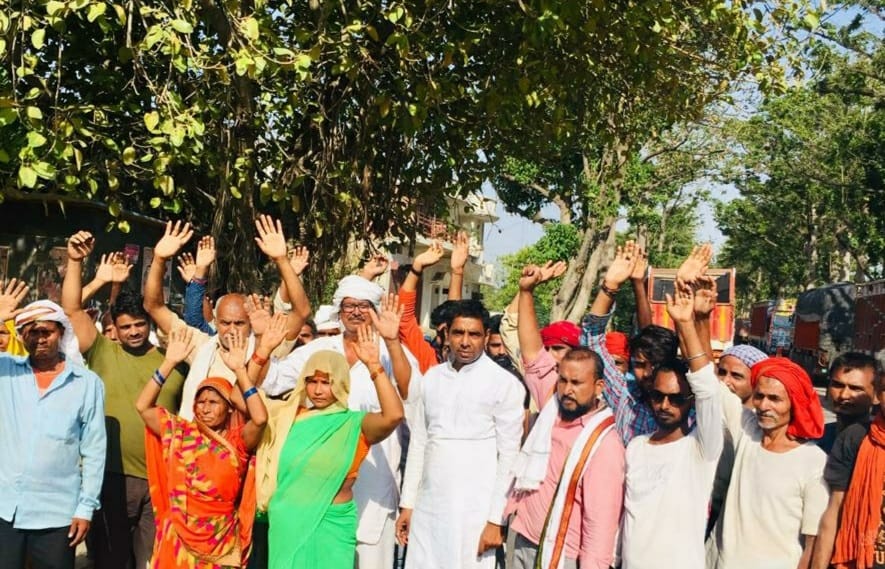 Farmers demonstrated on bypass for circle rate