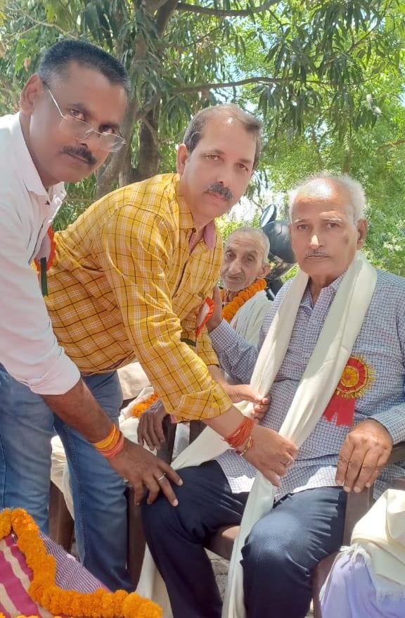 Dr. Govind Prasad Ojha honored the seniors
