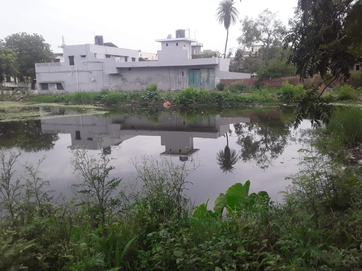 Encroachments were not removed from the old ones and prepared a blueprint for making new ponds