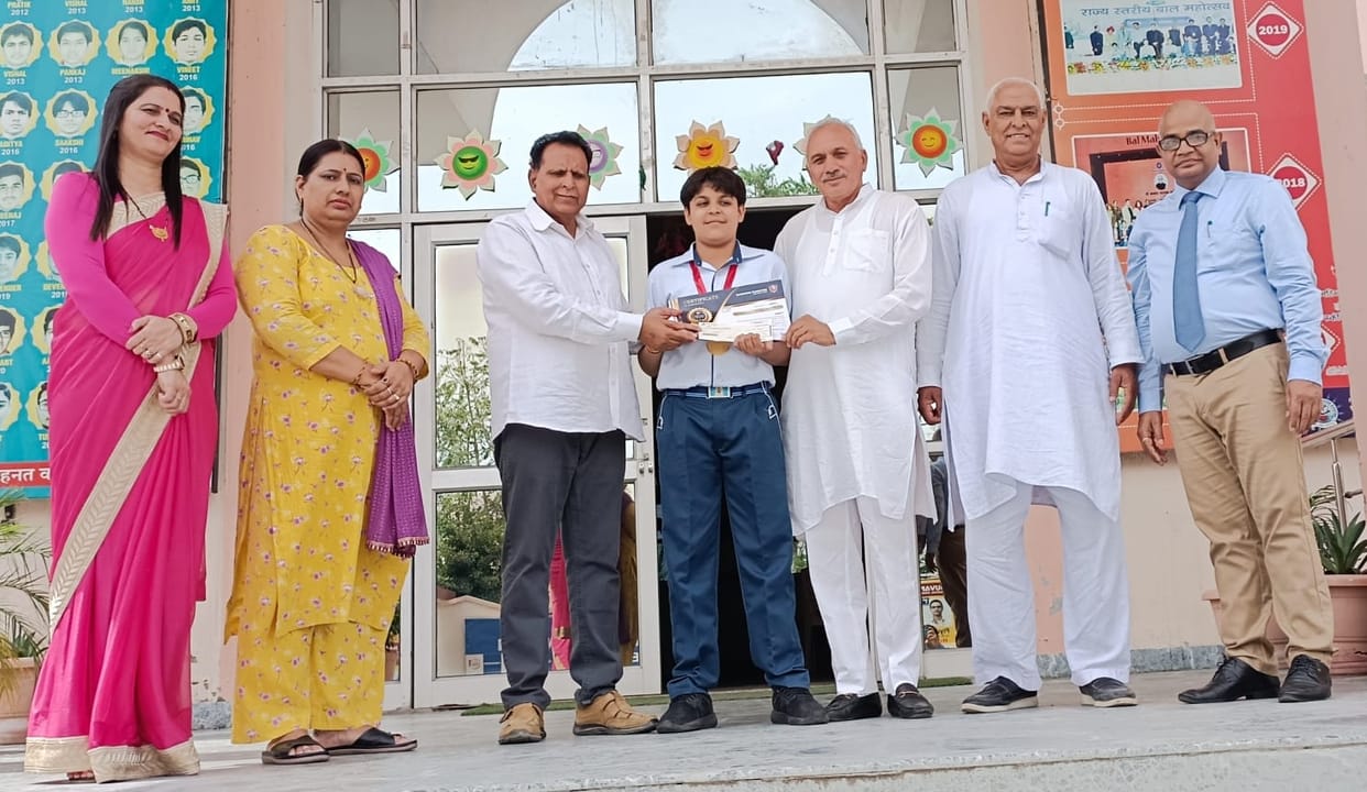 Yaduvanshi's Dhruv got second place in the whole state