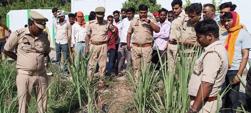 The dead body of a young man who returned from his sister's in-laws was found in the sugarcane field