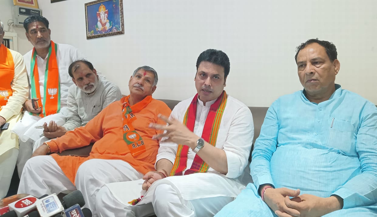 Target to win all 10 Lok Sabha seats in Haryana: Biplab