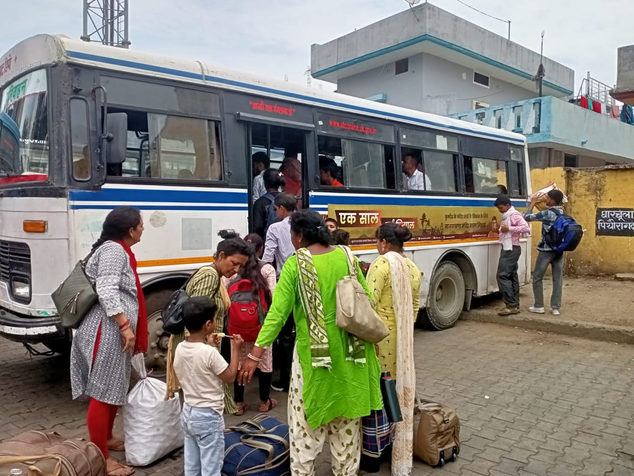 Roadways bus not available for Pithoragarh, passengers upset