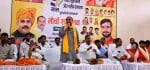गायघाट क्षेत्र में भाजपा युवा मोर्चा के कार्यक्रम को संबोधित करते सांसद हरीश द्विवेदी।