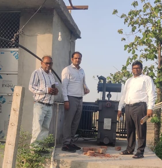 Village transformer installed in front of the shop