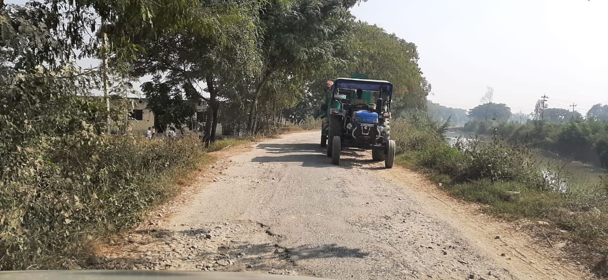 road construction work