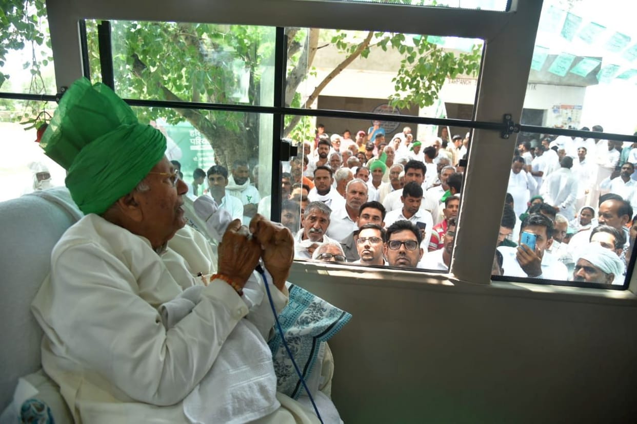 Lathis are being showered on those demanding their rights in the country and the state: OP Chautala