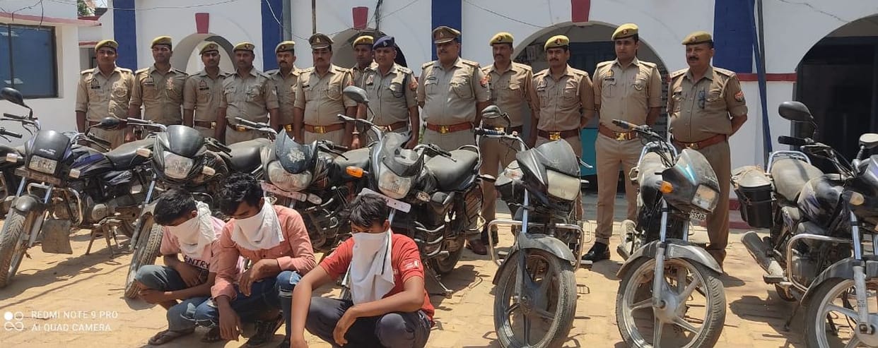 Eight stolen bikes recovered, three vicious arrested