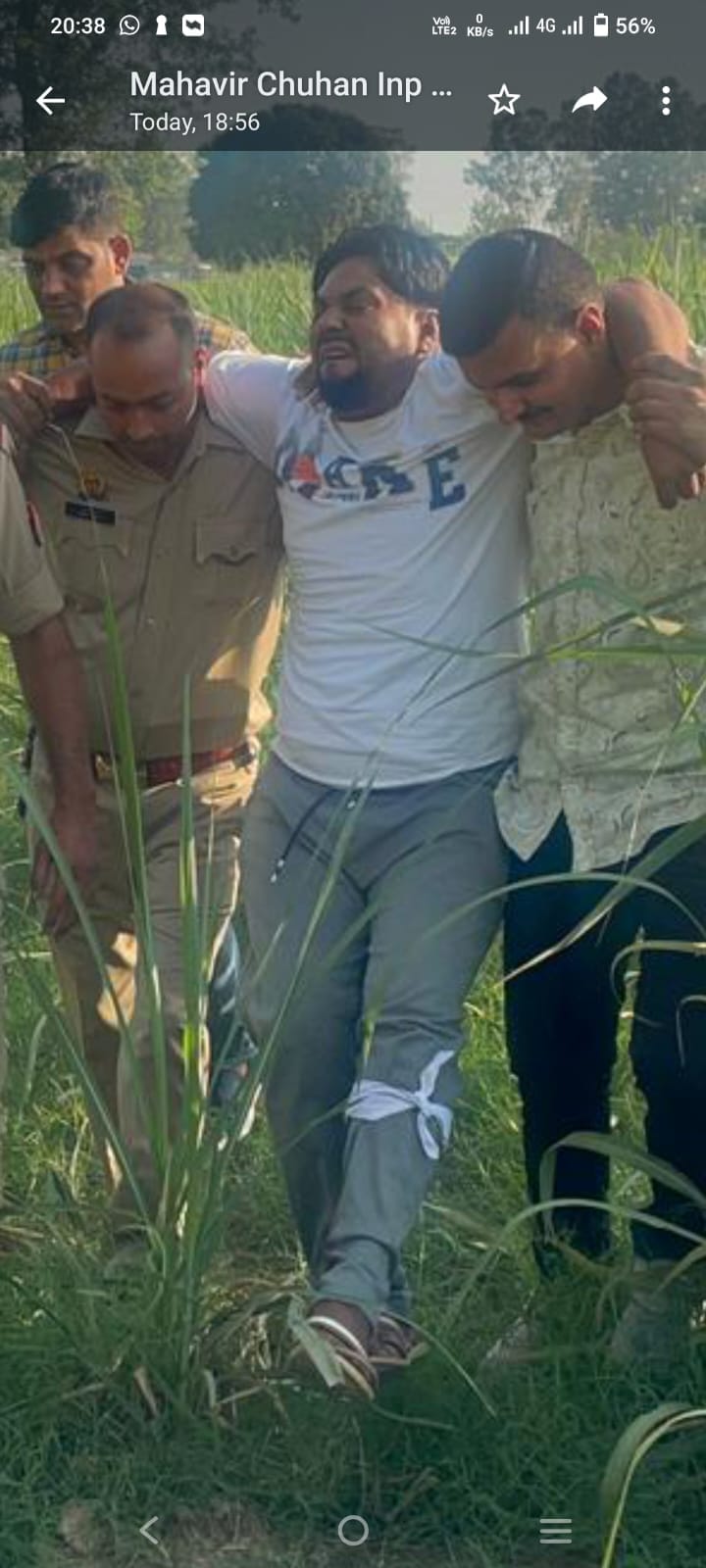 History sheeter arrested in encounter, shot in leg