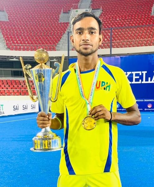 Pankaj played an important role in winning the National Hockey Championship