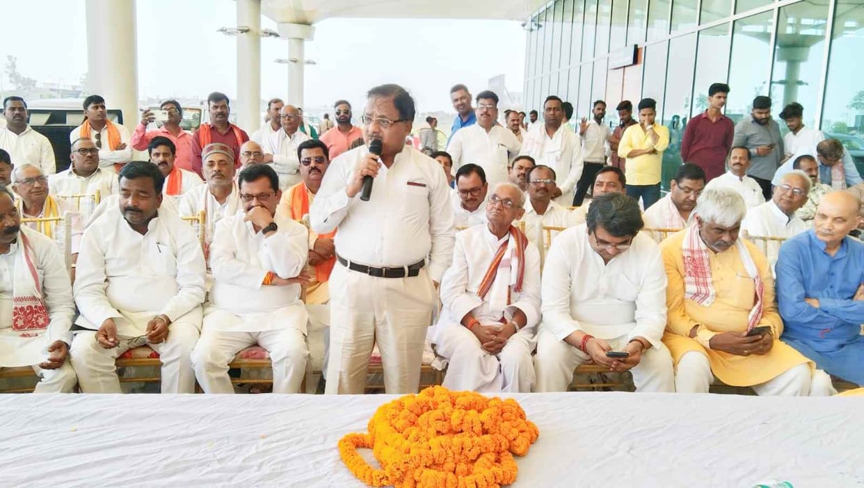 rajya sabha mp inspected airport
