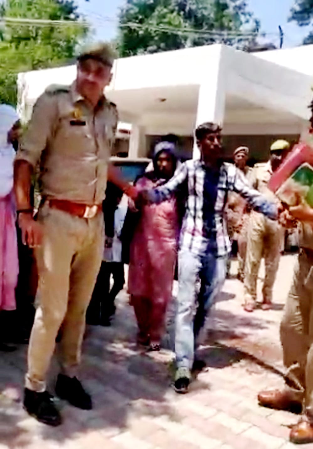 Attempted self-immolation at SSP office
