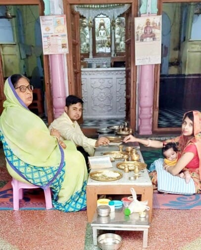 Many religious programs were held in Shri Chandraprabhu Digambar Jain Temple
