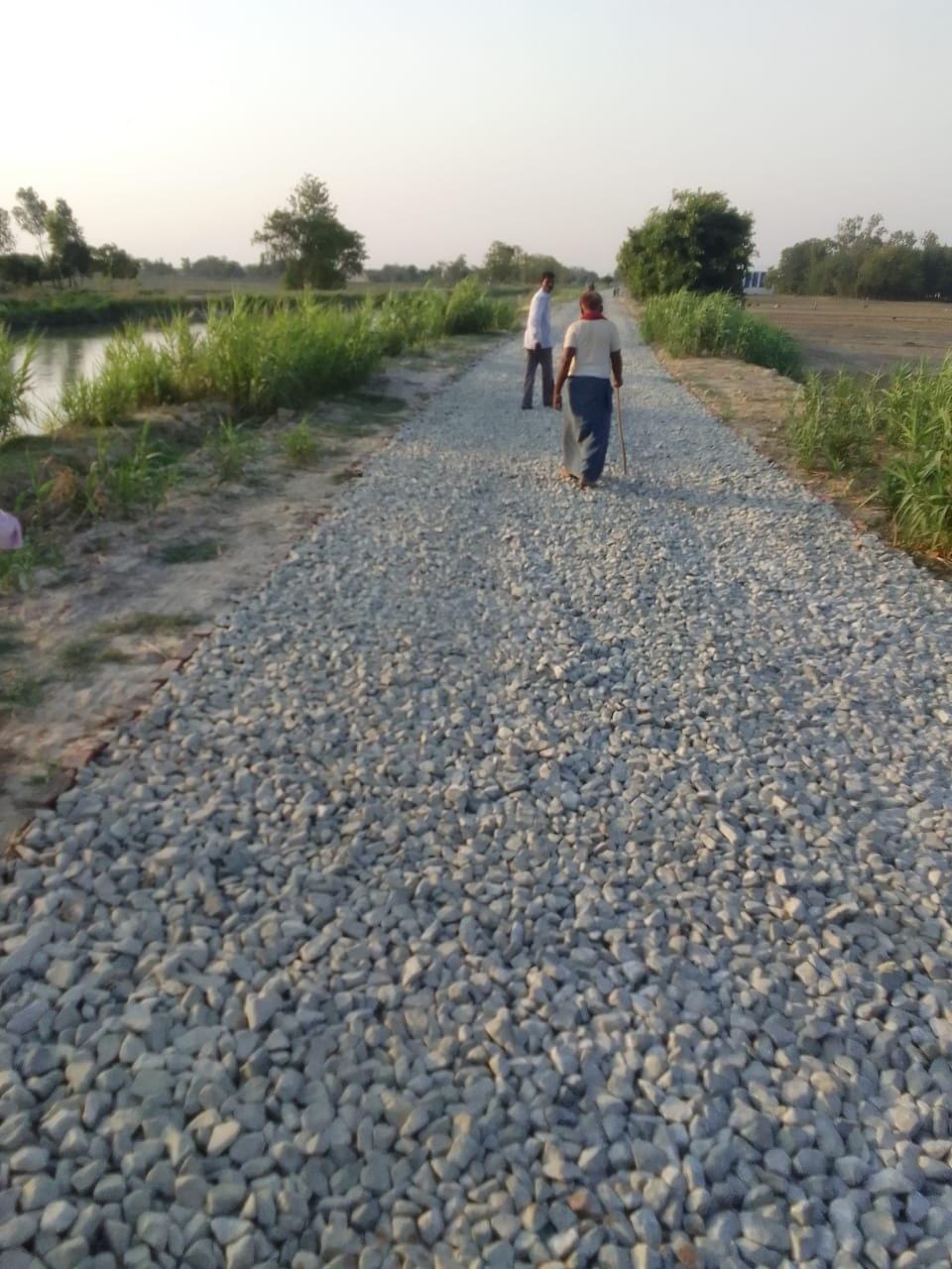 Road pebbles became a problem