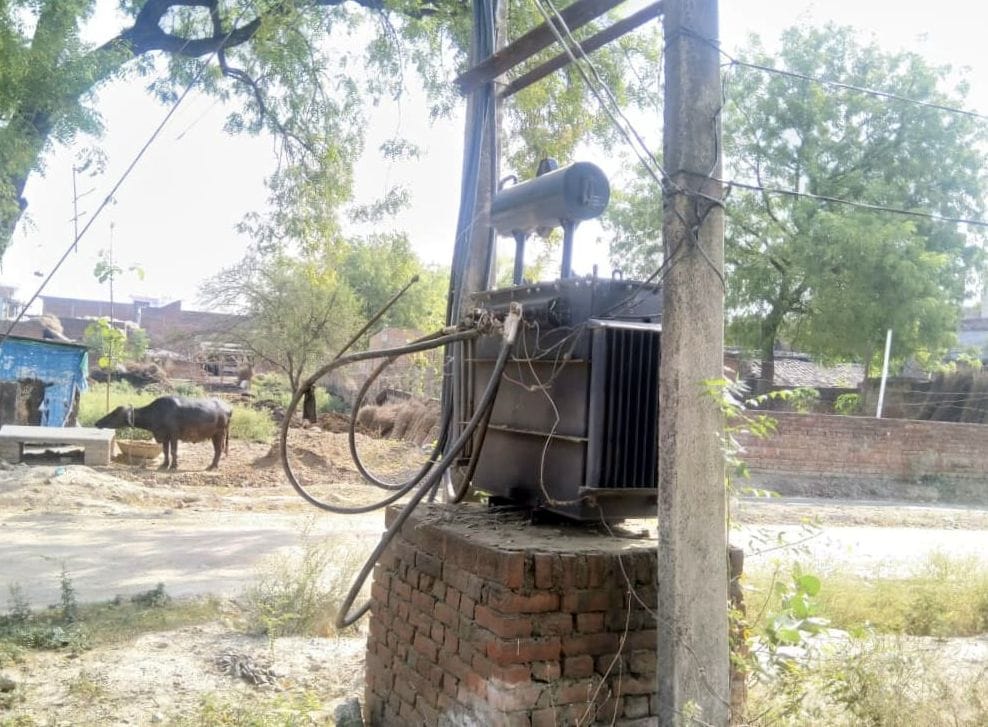 Transformers kept in the open on the platforms are feasting on the accident