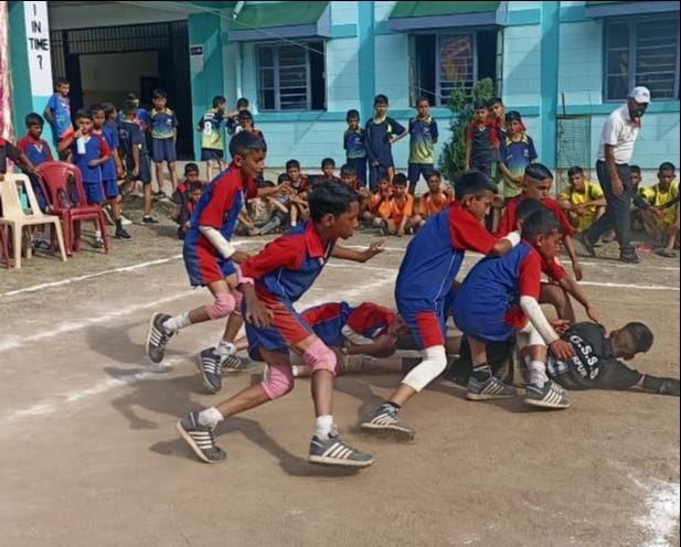 The teams of Sherpur, Guniyara, Samleu won the Kabaddi match