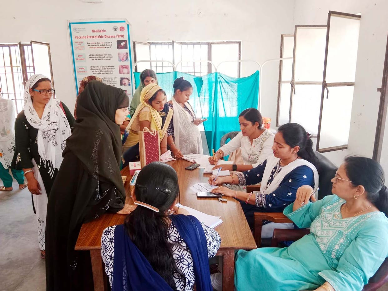 150 pregnant women were tested in health camp