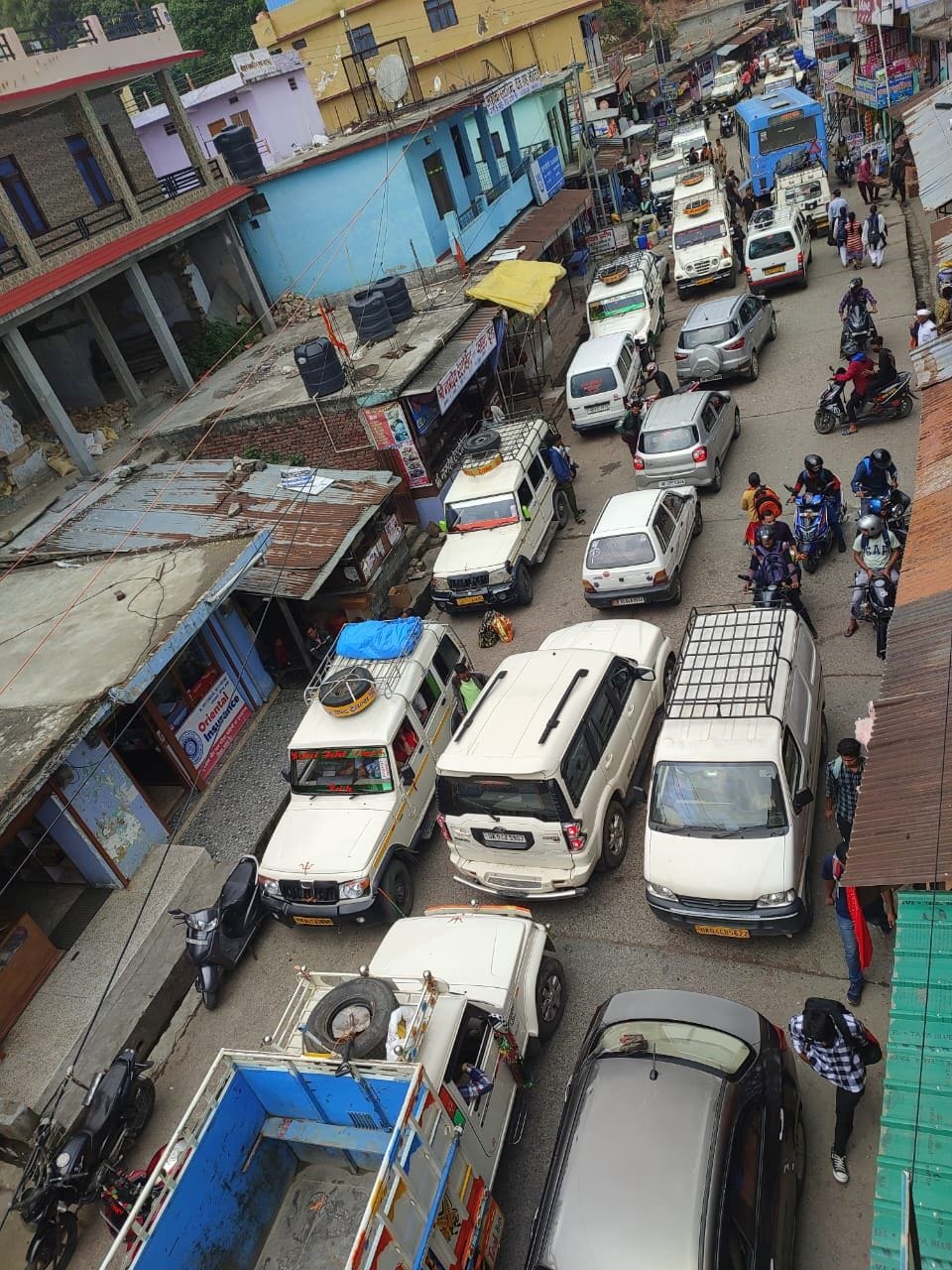 People were worried due to jam in Bedinag