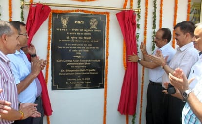 Poultry species can be shown at one place