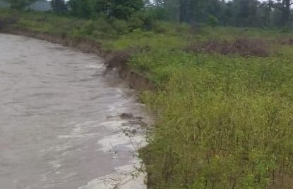 Flood protection work could not start in Bamanpuri even after tender