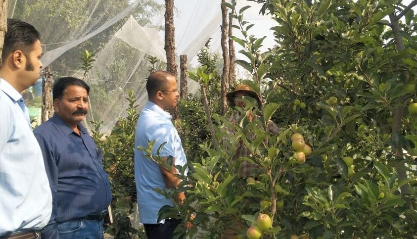 Secretary Shailesh encouraged the apple growers
