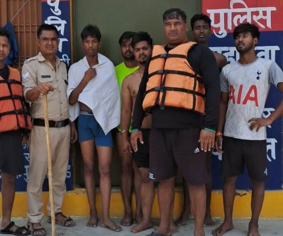 Noida devotee saved from drowning in Sharda