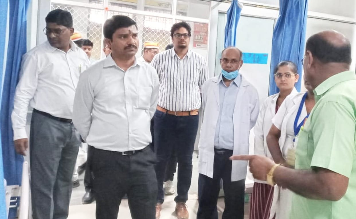 After inspecting the hospital, the DM took care of the patients